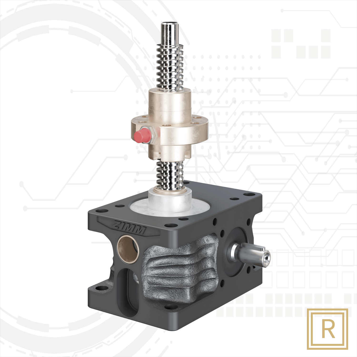 R-Trapezgewinde|ZE-H-Serie|Hubgetriebe|ZIMM