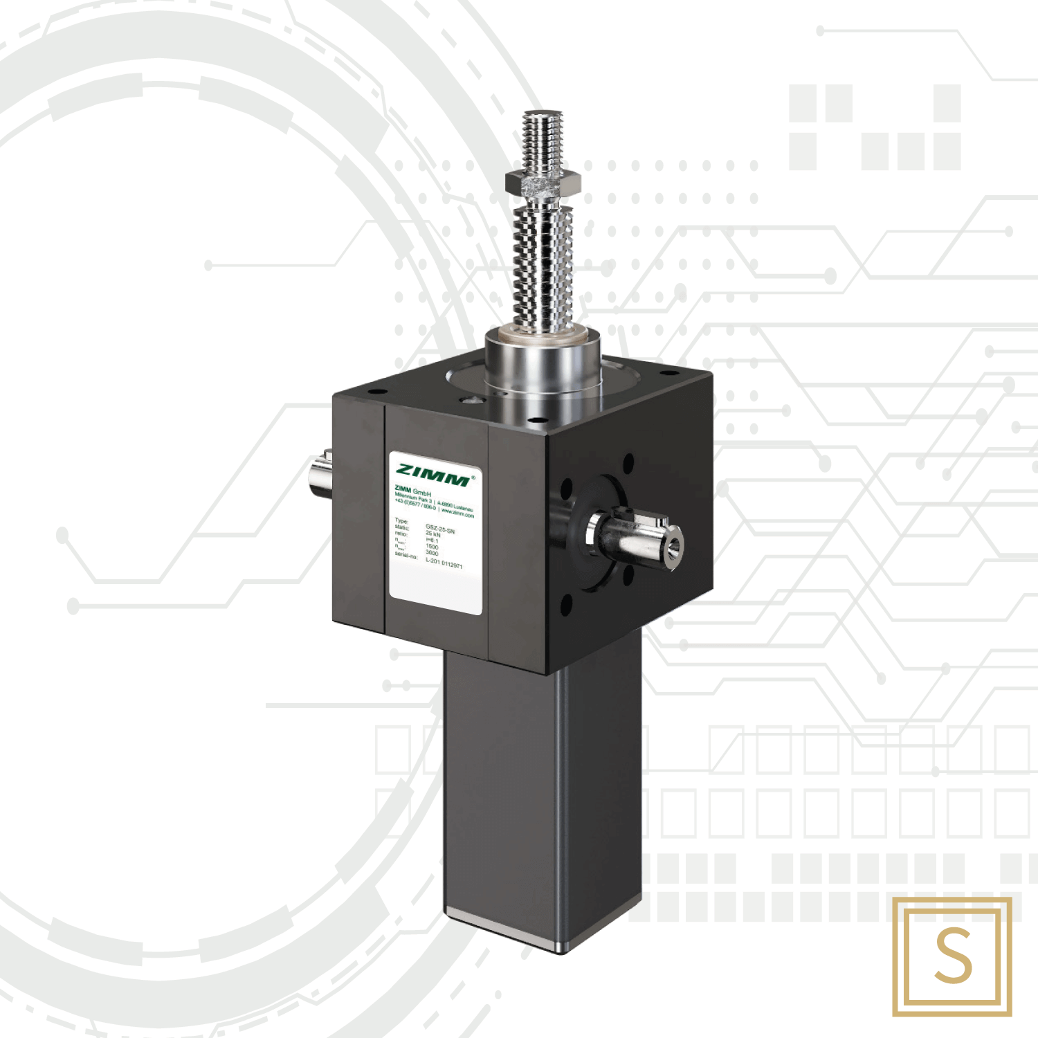 S-Trapezgewinde|GSZ-Serie|Hubgetriebe|ZIMM