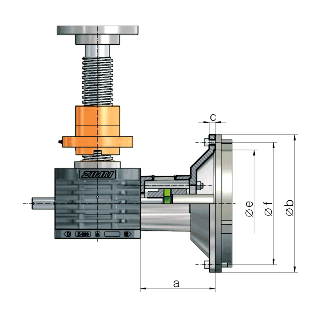 Motorflansch 2,5 - 1000 kN | ZIMM