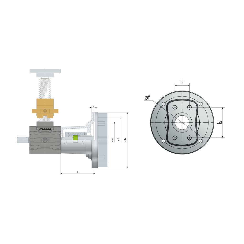 Motorflansch 2,5 - 1000 kN | ZIMM