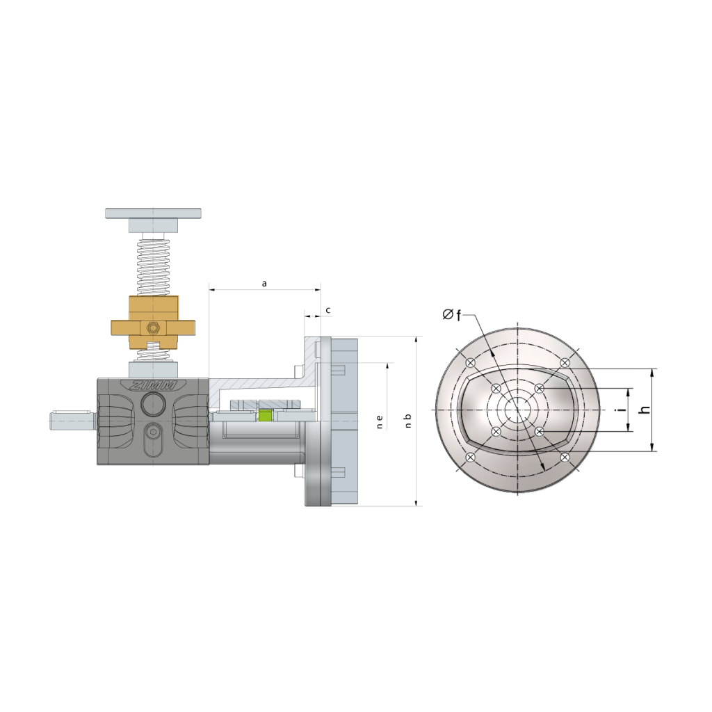 Motorflansch 2,5 - 1000 kN | ZIMM