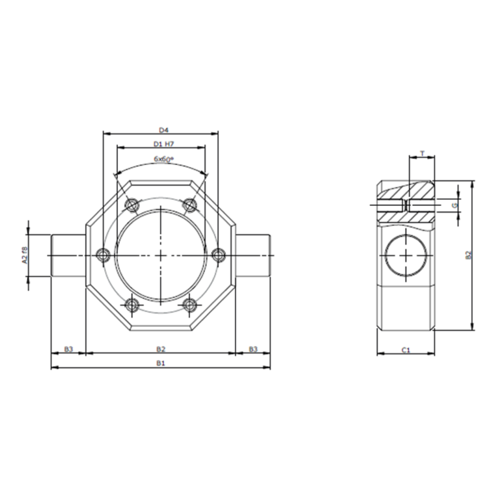Kardan Adapter KGKAR für KGT-F Flanschmutter | ZIMM