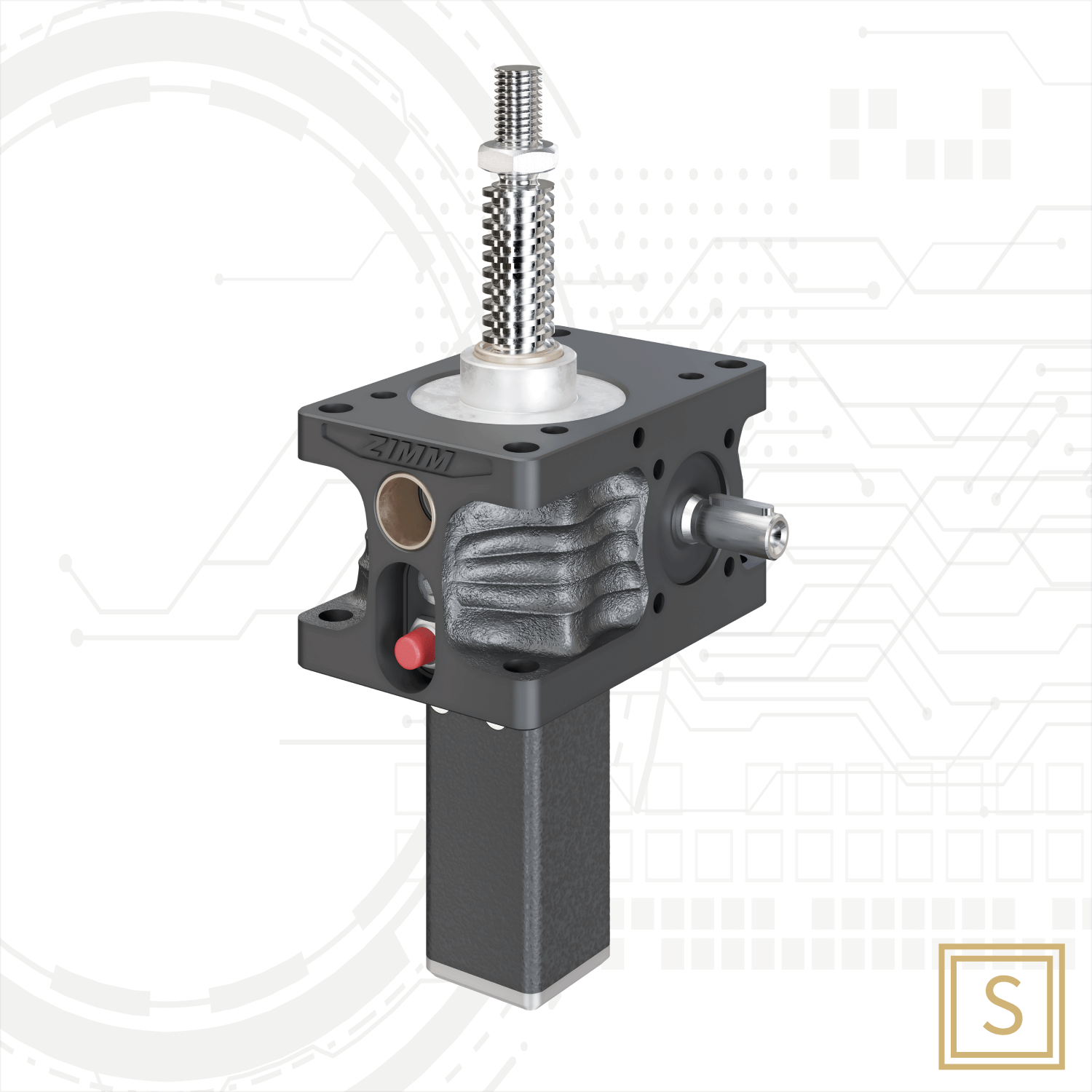 S-Trapezgewinde|ZE-H-Serie|Hubgetriebe|ZIMM