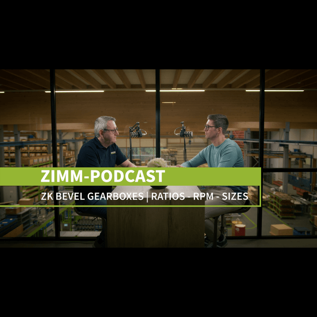 ZK Kegelradgetriebe: Übersetzungen und Ausführungen | ZIMM