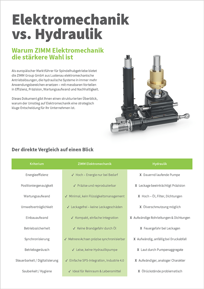 Elektromechanik | Vorteile